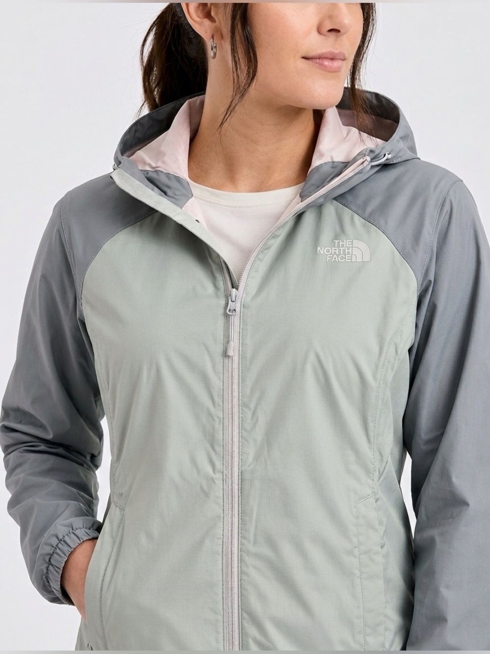 The North Face Venture DryVent Rain Jacket Gray Pink